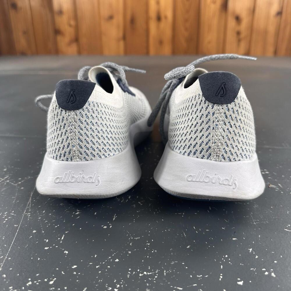 All Birds Tree Dasher White Blue ReRun Mesh Run Walk Womens 9 - Picture 5 of 9